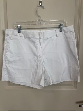 Michael Kors White Tailored Cotton Shorts